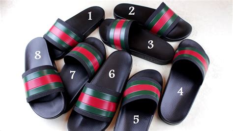 how to spot fake gucci flipflop|authentic gucci slides.